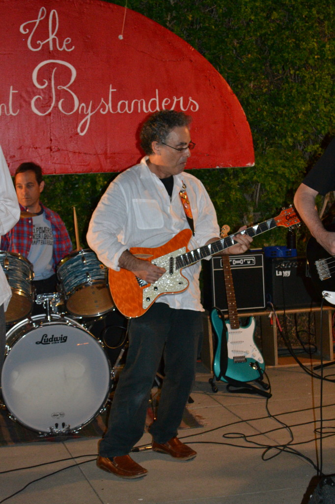 The Innocent Bystanders perform live music at a house party in Kensington.