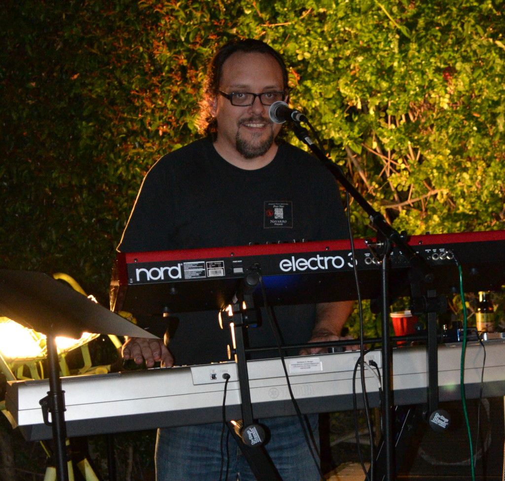 The Innocent Bystanders perform live music at a backyard party in San Diego