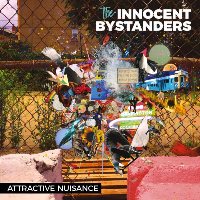 CD cover for The Innocent Bystanders first release, the EP Attractive Nuisance.